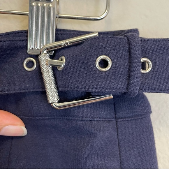 Ralph Lauren Black Label Navy Nautical‎ Belted Pencil Skirt Size 10 - Picture 3 of 7